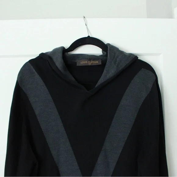 LOUIS VUITTON Cotton/Silk Hooded Sweater - Picture 2 of 12